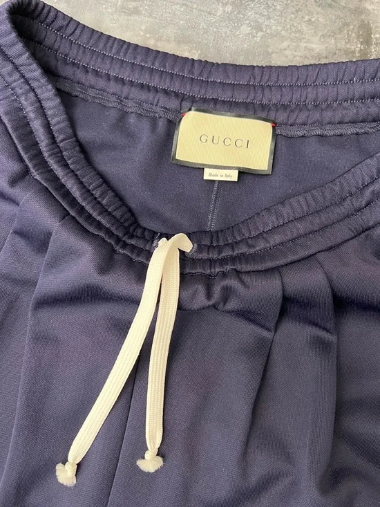 Gucci Navy Web Stripe Harem Joggers Size M - Picture 4 of 7
